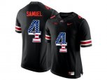 2016 US Flag Fashion Ohio State Buckeyes Curtis Samuel #4 College Football Limited Jersey - Blackout