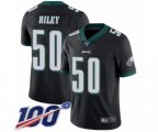 Philadelphia Eagles #50 Duke Riley Black Alternate Vapor Untouchable Limited Player 100th Season Football Jersey