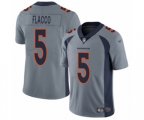 Denver Broncos #5 Joe Flacco Limited Silver Inverted Legend Football Jersey