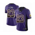 Minnesota Vikings #23 George Iloka Limited Purple Rush Drift Fashion NFL Jersey