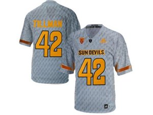 Men\'s Arizona State Sun Devils Pat Tillman #42 Desert Fuel College Football Jersey - Grey