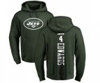 New York Jets #4 Lac Edwards Green Backer Pullover Hoodie