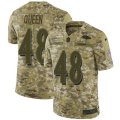 Baltimore Ravens #48 Patrick Queen Camo Stitched NFL Limited 2018 Salute To Service Jersey