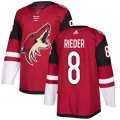 Arizona Coyotes #8 Tobias Rieder Authentic Burgundy Red Home NHL Jersey
