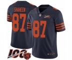 Chicago Bears #87 Adam Shaheen Limited Navy Blue Rush Vapor Untouchable 100th Season Football Jersey