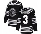 Chicago Blackhawks #3 Keith Magnuson Authentic Black 2019 Winter Classic NHL Jersey