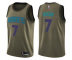 Charlotte Hornets #7 Dwayne Bacon Swingman Green Salute to Service Basketball Jersey