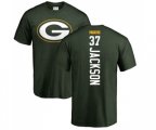 Green Bay Packers #37 Josh Jackson Green Backer T-Shirt