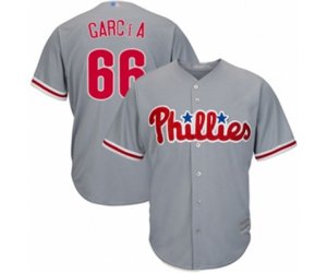 Philadelphia Phillies Edgar Garcia Replica Grey Road Cool Base Baseball Player Jersey