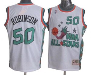 San Antonio Spurs #50 David Robinson Swingman White 1996 All Star Throwback Basketball Jersey