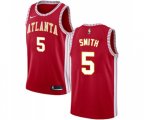 Atlanta Hawks #5 Josh Smith Authentic Red Basketball Jersey Statement Edition