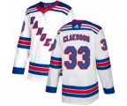Adidas New York Rangers #33 Fredrik Claesson Authentic White Away NHL Jersey