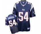 New England Patriots #54 Tedy Bruschi Dark Blue Premier EQT Throwback Football Jersey