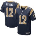 Los Angeles Rams #12 Sammy Watkins Navy Blue Team Color Vapor Untouchable Elite Player NFL Jersey