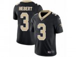 New Orleans Saints #3 Bobby Hebert Vapor Untouchable Limited Black Team Color NFL Jersey