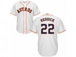 Houston Astros #22 Josh Reddick Replica White Home Cool Base MLB Jersey