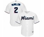 Miami Marlins Billy McMillon Replica White Home Cool Base Baseball Player Jersey
