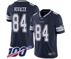Dallas Cowboys #84 Jay Novacek Navy Blue Team Color Vapor Untouchable Limited Player 100th Season Football Jersey