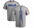 Buffalo Bills #9 Corey Bojorquez Ash Backer T-Shirt