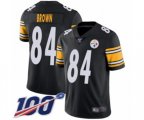 Pittsburgh Steelers #84 Antonio Brown Black Team Color Vapor Untouchable Limited Player 100th Season Football Jersey