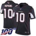 Arizona Cardinals #10 DeAndre Hopkins Black Alternate Stitched NFL 100th Season Vapor Untouchable Limited Jersey