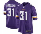 Minnesota Vikings #31 Ameer Abdullah Game Purple Team Color NFL Jersey