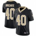New Orleans Saints #40 Delvin Breaux Black Team Color Vapor Untouchable Limited Player NFL Jersey