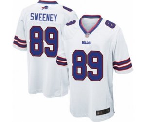 Buffalo Bills #89 Tommy Sweeney Game White Football Jersey