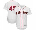 Boston Red Sox #45 Pedro Martinez White 2019 Gold Program Flex Base Authentic Collection Baseball Jersey