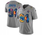 New Orleans Saints #94 Cameron Jordan Multi-Color 2020 NFL Crucial Catch NFL Jersey Greyheather
