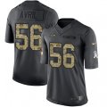 Seattle Seahawks #56 Cliff Avril Limited Black 2016 Salute to Service NFL Jersey
