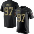 Kansas City Chiefs #97 Allen Bailey Black Camo Salute to Service T-Shirt