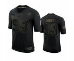 Carolina Panthers #99 Kawann Short Black 2020 Salute to Service Limited Jersey