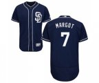 San Diego Padres #7 Manuel Margot Navy Blue Alternate Flex Base Authentic Collection MLB Jersey