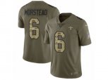 New Orleans Saints #6 Thomas Morstead Limited Olive Camo 2017 Salute to Service NFL Jersey