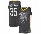 Golden State Warriors #35 Kevin Durant Swingman Black Alternate Basketball Jersey - Statement Edition