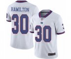 New York Giants #30 Antonio Hamilton Limited White Rush Vapor Untouchable Football Jersey