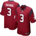 Houston Texans #3 Tom Savage Game Red Alternate NFL Jersey