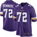 Minnesota Vikings #72 Mike Remmers Game Purple Team Color NFL Jersey