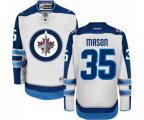 Winnipeg Jets #35 Steve Mason Authentic White Away NHL Jersey