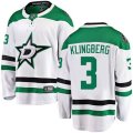 Dallas Stars #3 John Klingberg Fanatics Branded White Away Breakaway NHL Jersey