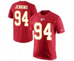 Kansas City Chiefs #94 Jarvis Jenkins Red Rush Pride Name & Number T-Shirt