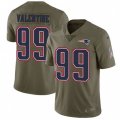 New England Patriots #99 Vincent Valentine Limited Olive 2017 Salute to Service NFL Jersey