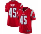 New England Patriots #45 Donald Trump Limited Red Inverted Legend Football Jersey