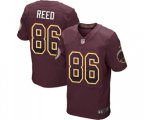 Washington Redskins #86 Jordan Reed Elite Burgundy Red Alternate Drift Fashion Football Jersey
