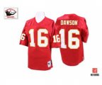 Kansas City Chiefs #16 Len Dawson Red Team Color Authentic Throwback Football Jersey
