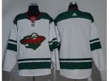 Minnesota Wild Blank White Road Authentic Stitched NHL Jersey