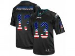 Philadelphia Eagles #13 Nelson Agholor Elite Black USA Flag Fashion NFL Jersey