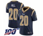 Los Angeles Rams #20 Troy Hill Navy Blue Team Color Vapor Untouchable Limited Player 100th Season Football Jersey