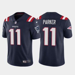 New England Patriots #11 DeVante Parker Navy Vapor Untouchable Limited Stitched Jersey